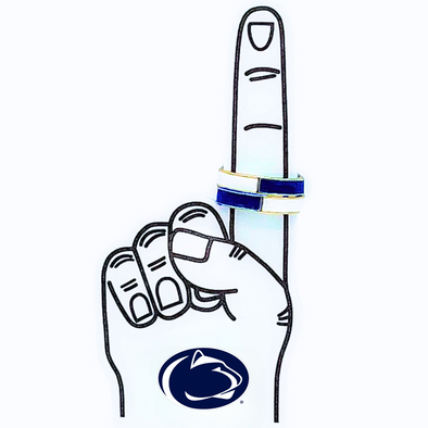 R207 - PENN: Penn State University 50/50 Stack Ring Set