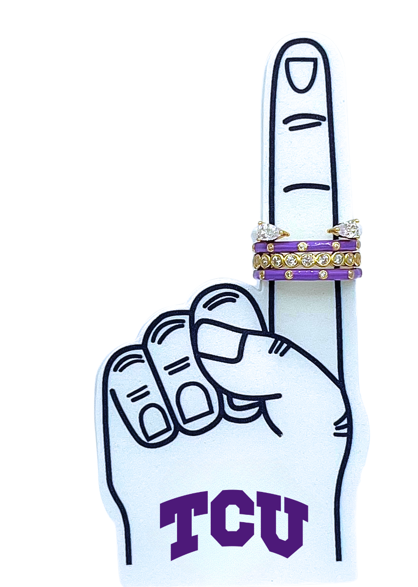 R203-College: 4 Stack Rings – Color Shout