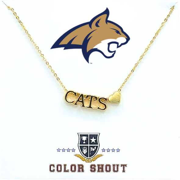 I Love College:  Initial Heart Necklace