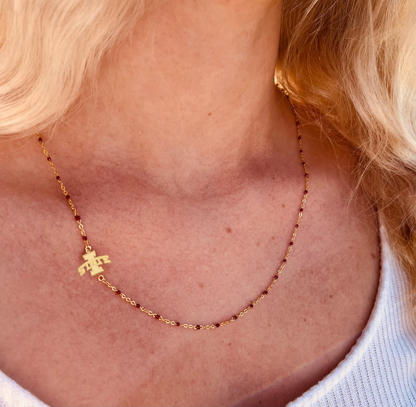 N201 - IST - The Iowa State Side Necklace