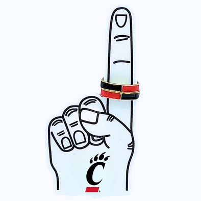 R207 - CIN: University of Cincinnati 50/50 Stack Ring Set