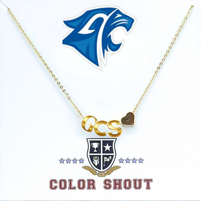 N202 - GRACE : Grace Community School Heart Necklace