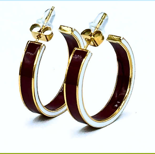 E206 - Roan 50/50 Enamel Hoops