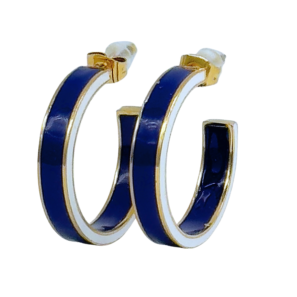 E206 - PENN : Penn State University 50/50 Enamel Gameday Hoops