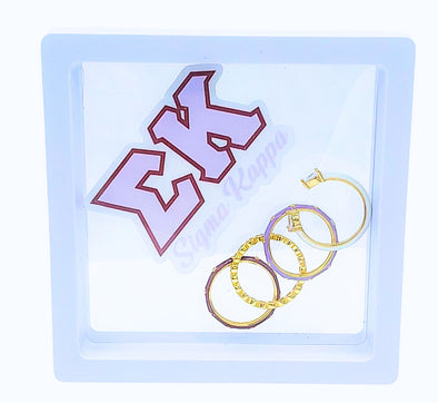 R203 SK-Sigma Kappa 4 Stack Rings
