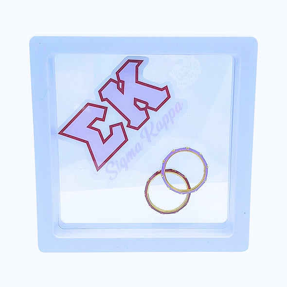 R201 SK-Sigma Kappa: 2 Enamel Stack Ring Set