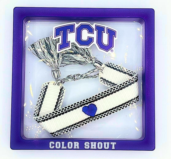 TCU Spirit Band Woven Bracelet