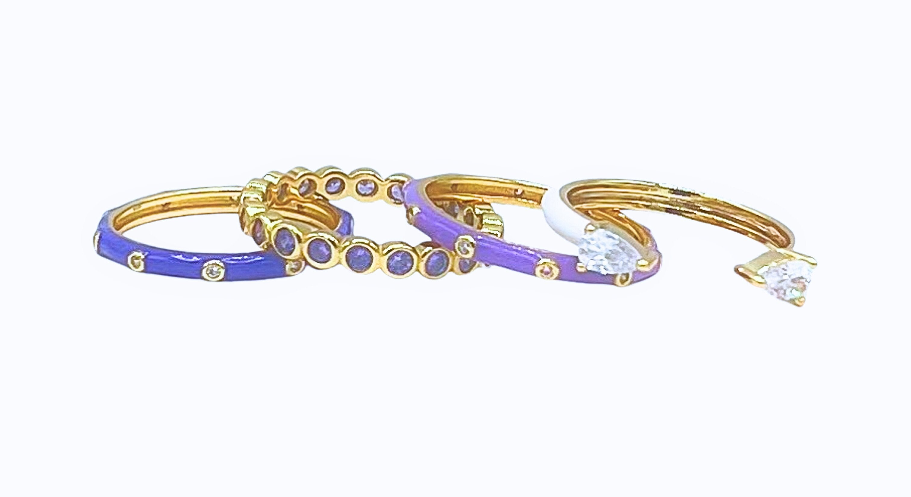 R203 TCU-TCU Four ring stack – Color Shout