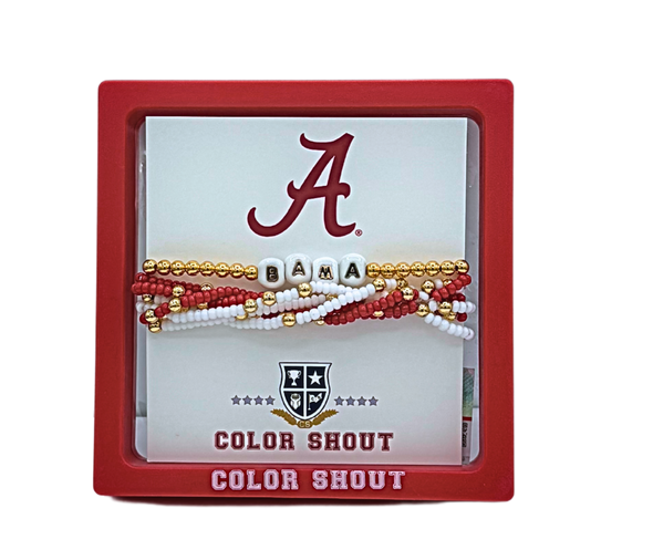 B202 - 'I Love' Alabama Bracelet Stack