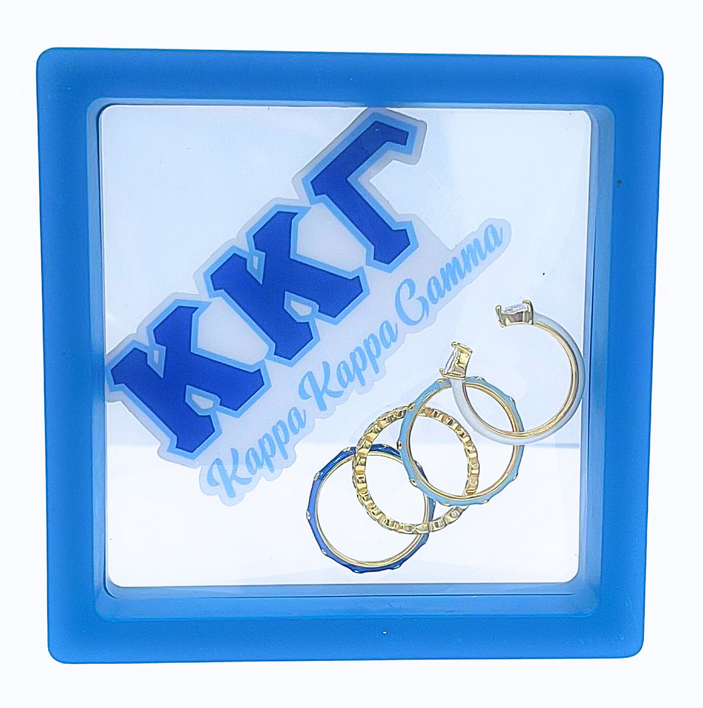 R203 KKG-Kappa Kappa Gamma 4 Stack Rings – Color Shout