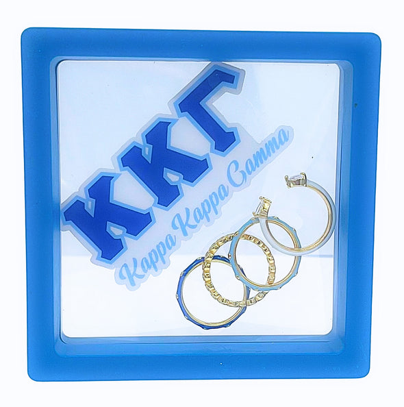 R203 KKG-Kappa Kappa Gamma 4 Stack Rings