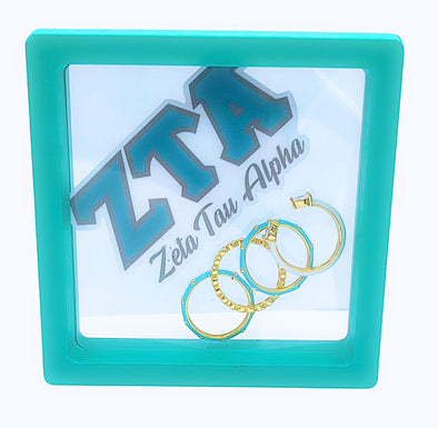 Zeta Tau Alpha 4 Stack Ring set