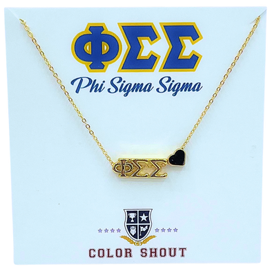 N202 PSS-Phi Sigma Sigma Heart Necklace