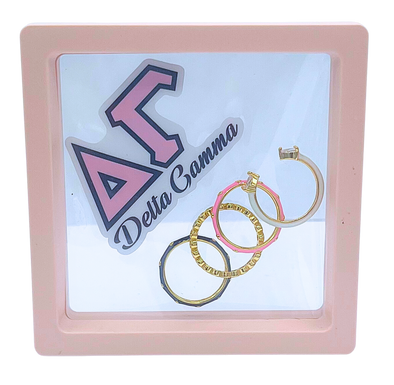 Delta Gamma Mega Stack Rings