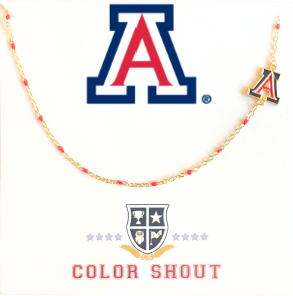 N201 - ARZ : University of Arizona Side Logo Necklace