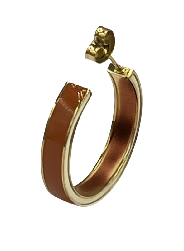 Game Day 50/50 School Colors Enamel Hoops