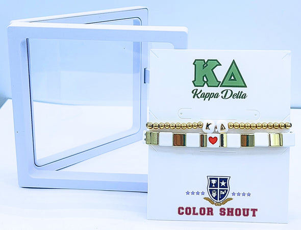 'I Love' Kappa Delta Bracelet Stack