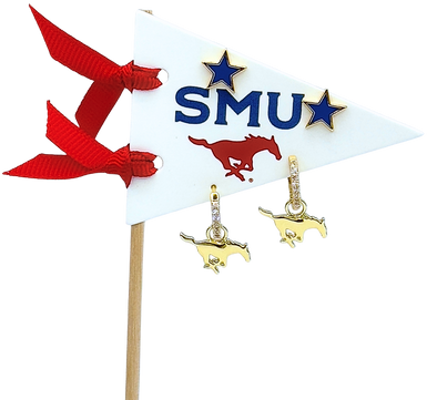 E203 SMU-SMU Pennant Pair Earring Set