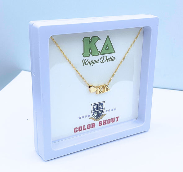 N202 KD-Kappa Delta Heart Necklace