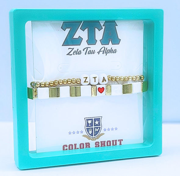 I Love Zeta Bracelet Stack