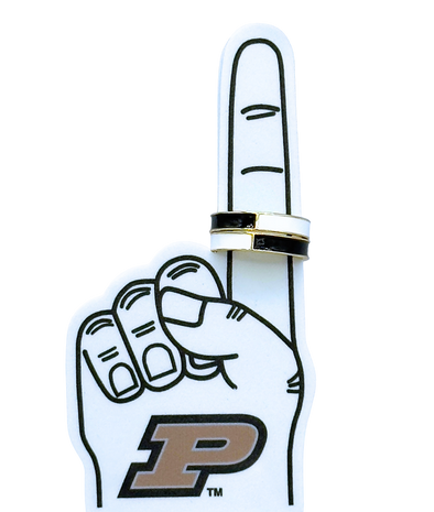 R207 - PUR: Purdue University 50/50 Stack Ring Set