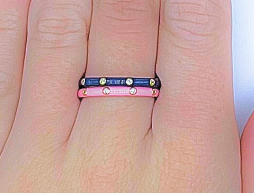 R201 DG-Delta Gamma 2 Enamel Stack Ring Set