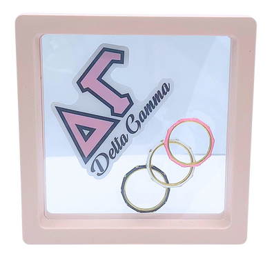 Delta Gamma 3 Enamel Stack Ring Set