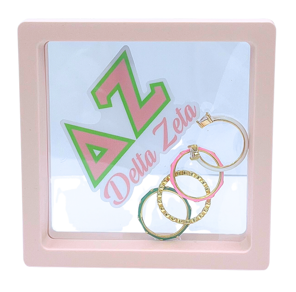 Delta Zeta Mega Stack Rings
