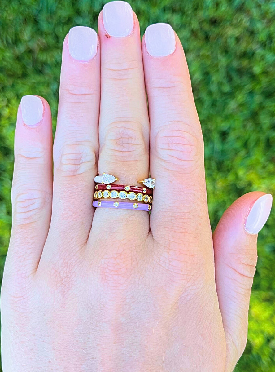 R203 SK-Sigma Kappa 4 Stack Rings – Color Shout
