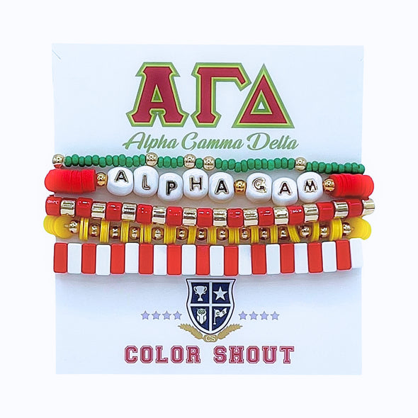 B204-Sorority 5 Bracelet Mega Stack