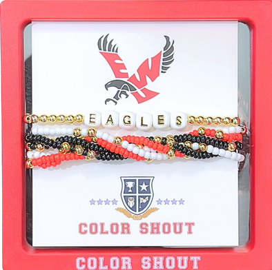B209 - EWU 'lucky 7' bracelet stack