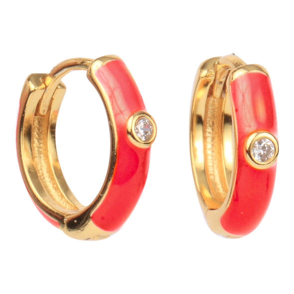 E203 AXO- Alpha Chi Omega Pennant Pair Earring Set