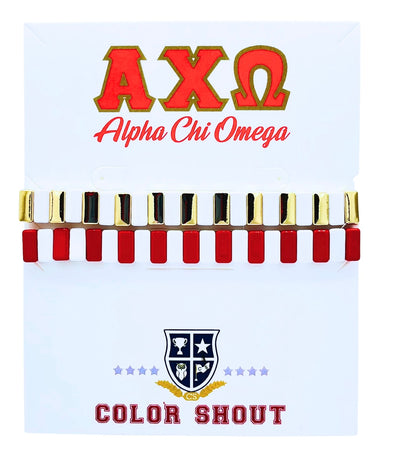 B203 AXO- Alpha Chi Omega Enamel Tile Double Stack