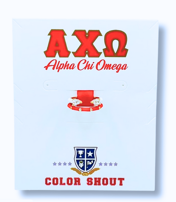 Alpha Chi Omega Stack Ring Set