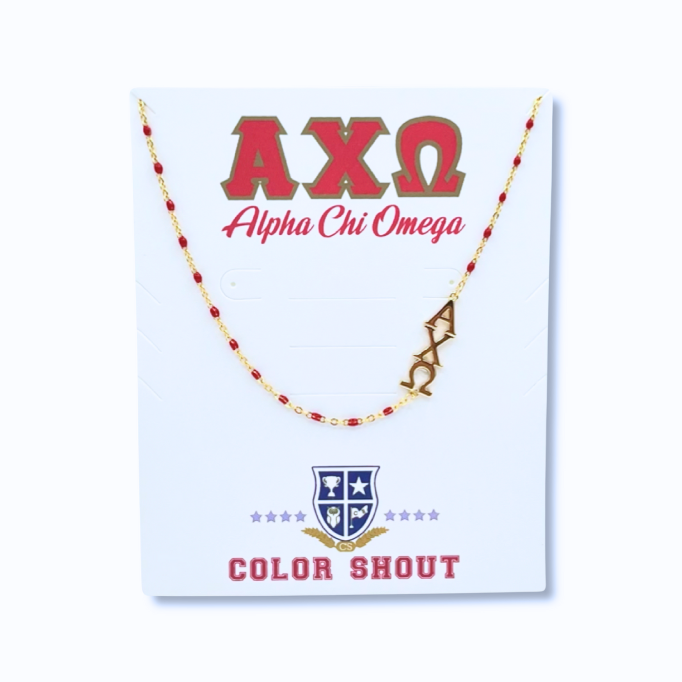 Alpha chi online omega necklace