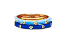 R201 KKG-Kappa Kappa Gamma: 2 Enamel Stack Ring Set