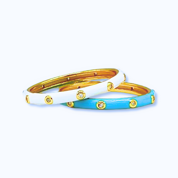 R201 ZTA-Zeta Tau Alpha: 2 Enamel Stack Ring Set