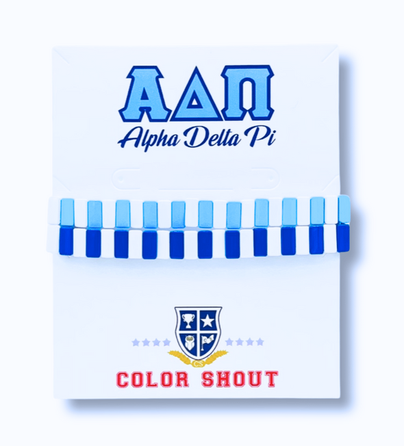 Alpha Delta Pi Enamel Tile Double Stack