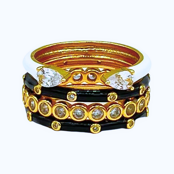 R203 KAT-Kappa Alpha Theta 4 Stack Rings