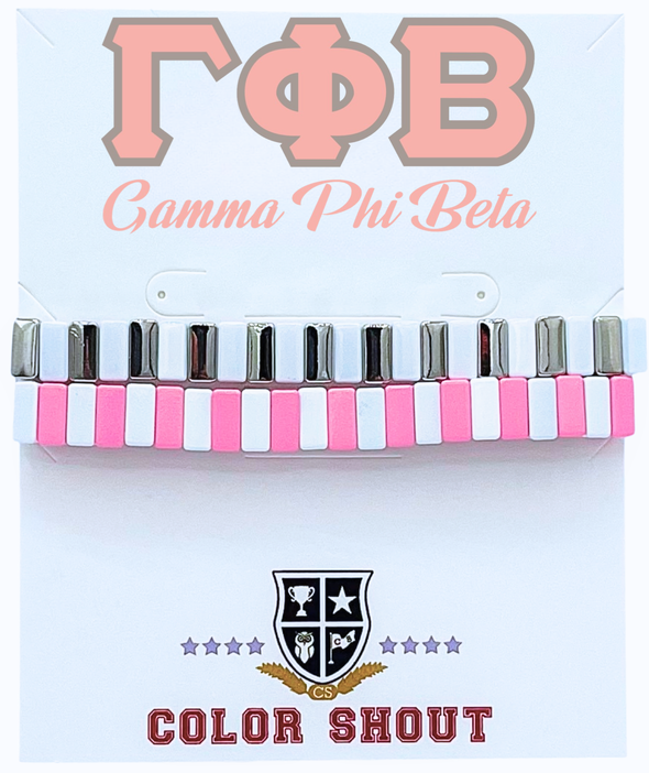 Gamma Phi Beta Enamel Tile Double Stack