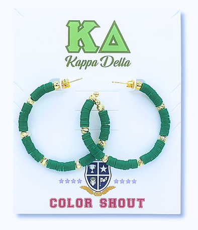 Kappa Delta Hoop Earrings