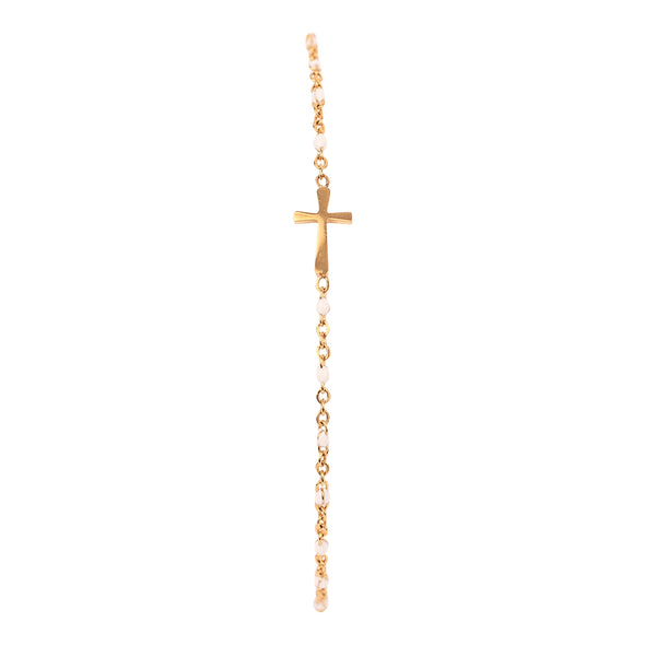 Spirit Shout Enamel Dot Cross Bracelet