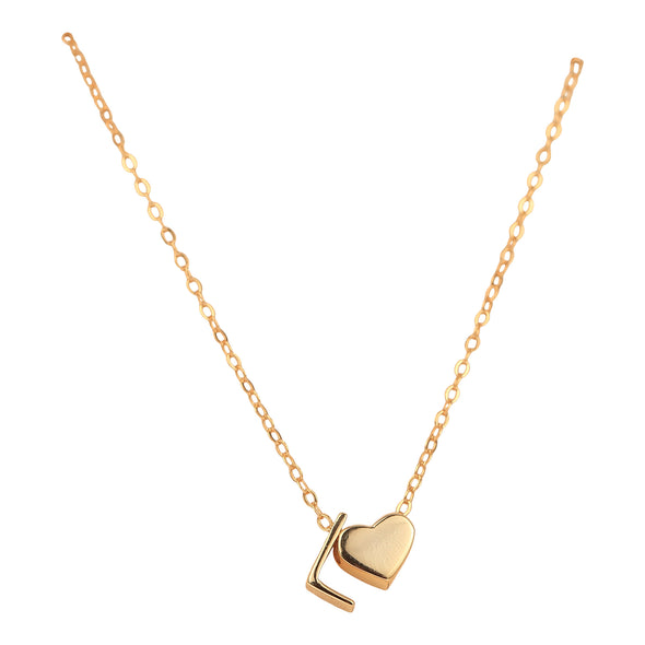 Can't Buy me Love Initial Necklace
