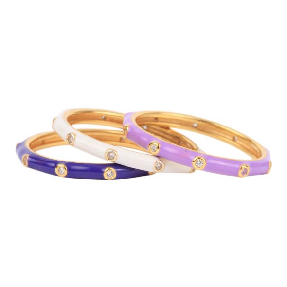 Purple Out! Bring It On 3: Stack Ring Set