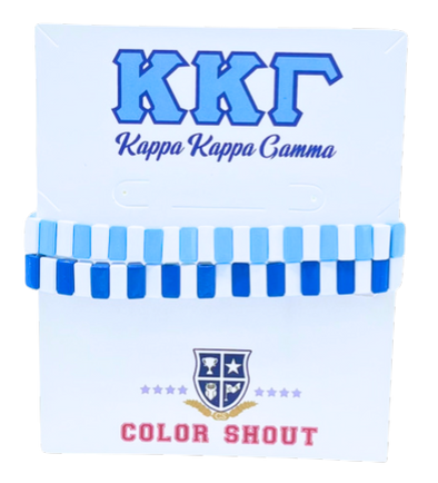 B203-Kappa Kappa Gamma Enamel Tile Double Stack