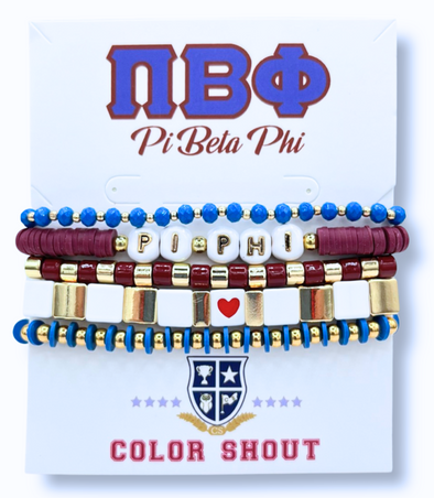 Pi Beta Phi 5 Bracelet Mega Stack