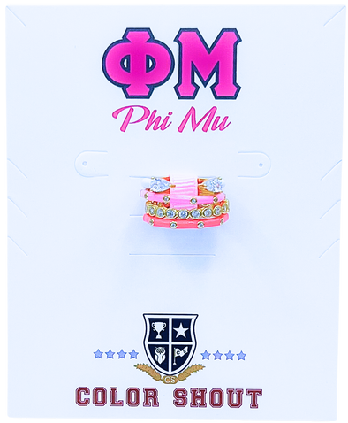 Phi Mu 4 Stack Rings