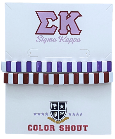 B203 SK-Sigma Kappa Enamel Tile Double Stack