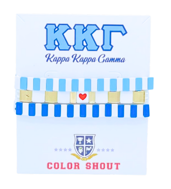 Kappa Kappa Gamma Enamel Tile Triple Stack