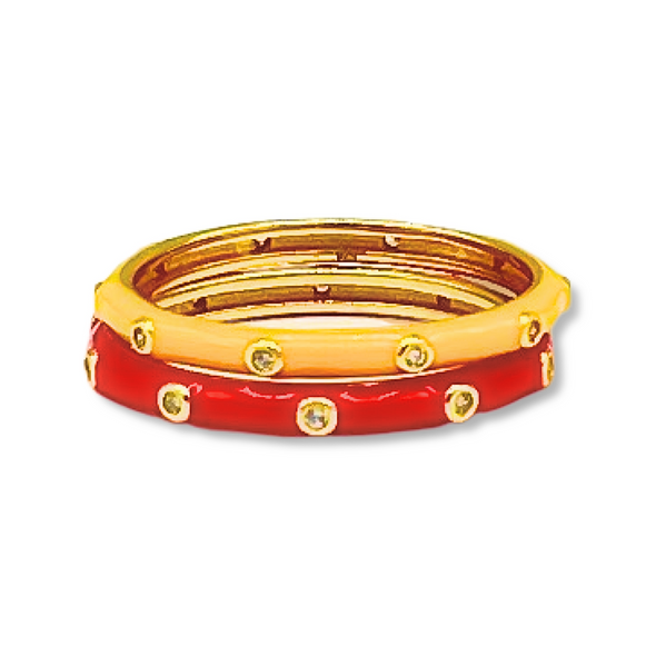 Chi Omega: Bring It On 2 Stack Ring Set